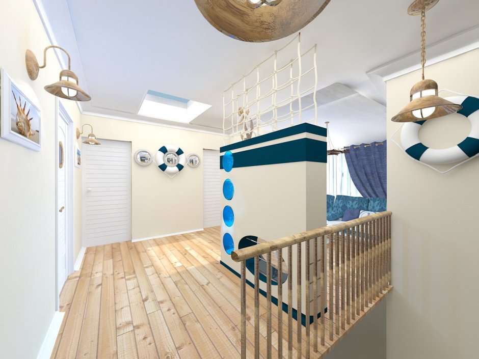 Квартира в морском стиле