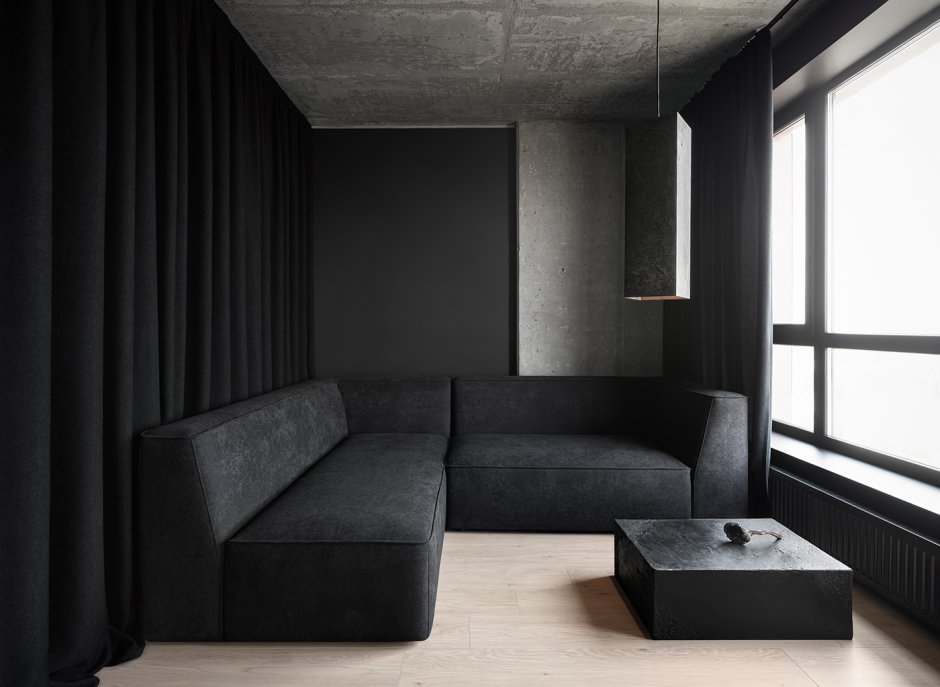 Квартира Минимализм черная