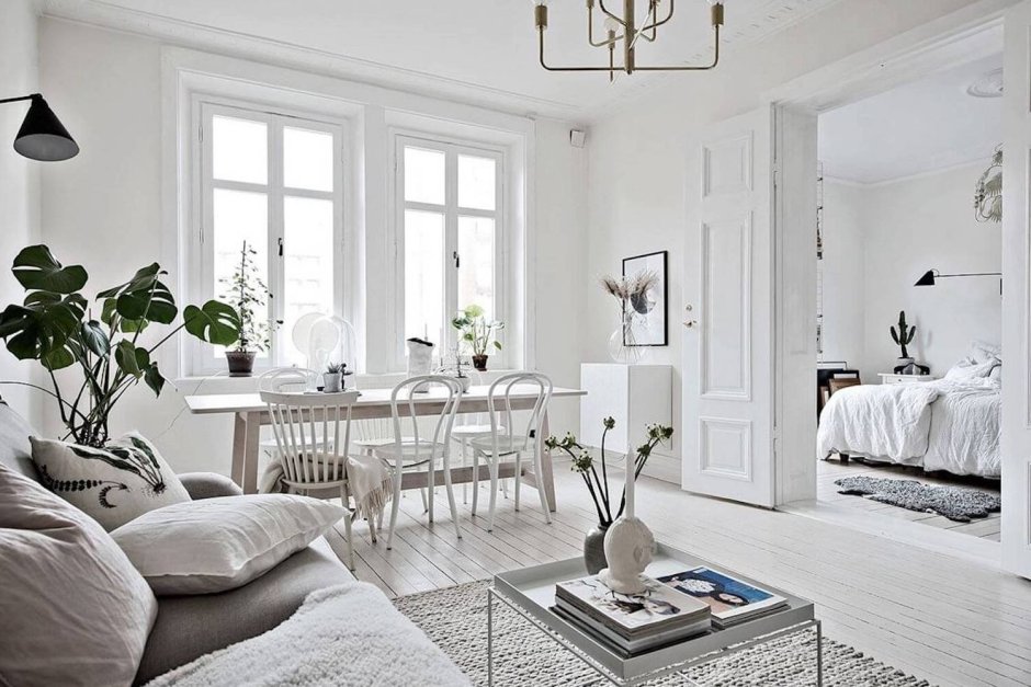 Интерьер в стилистике монохром