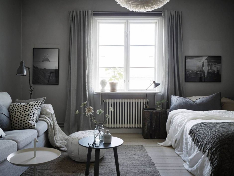 Интерьер в серых тонах