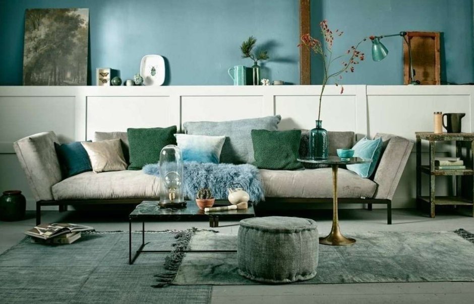 Монохромное сочетание цветов в интерьере