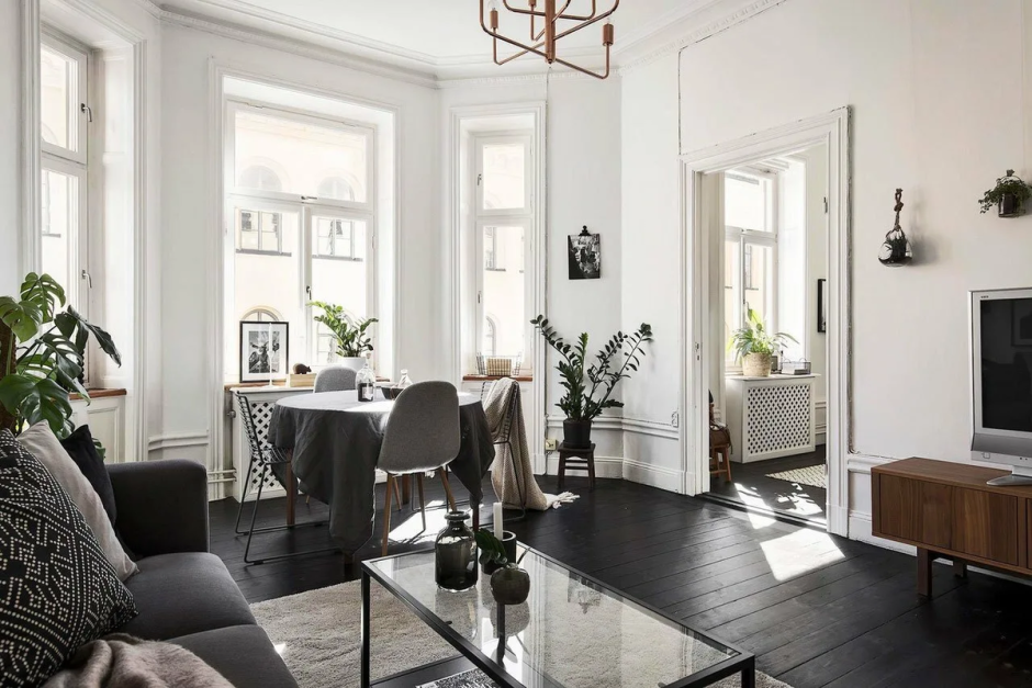 Интерьер в монохромных тонах