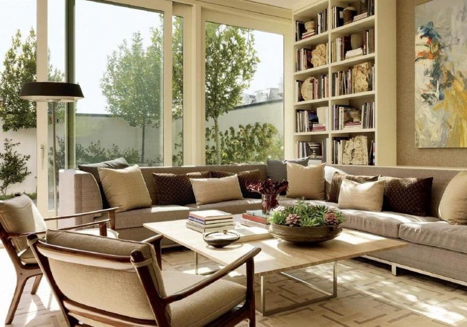 Интерьер в монохромных цветах