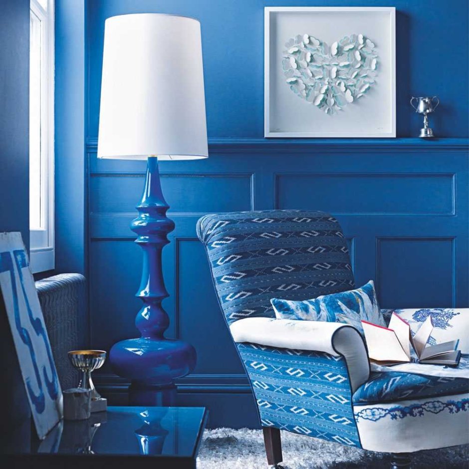 Интерьер в синих тонах