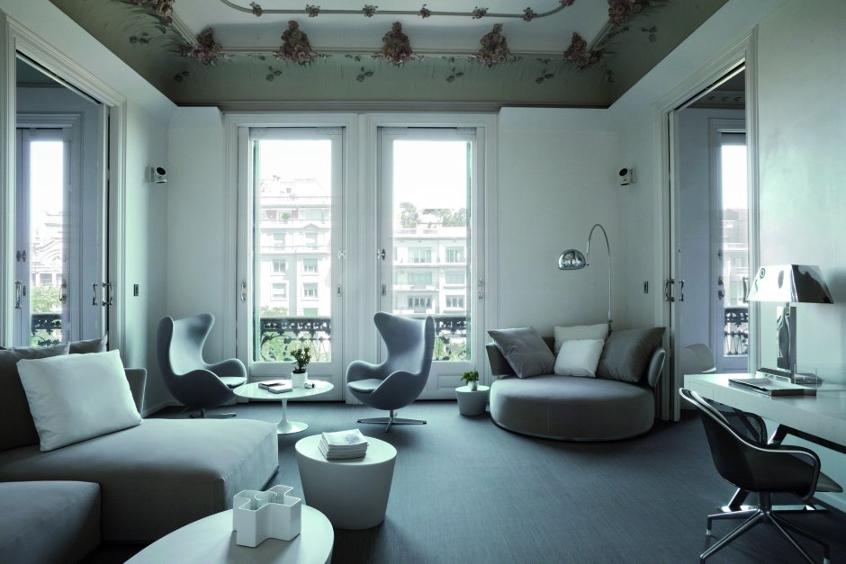 Монохромная гостиная