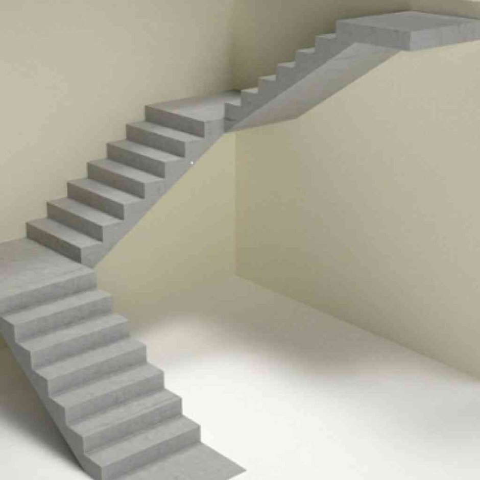 Лестница трехмаршевая п образная