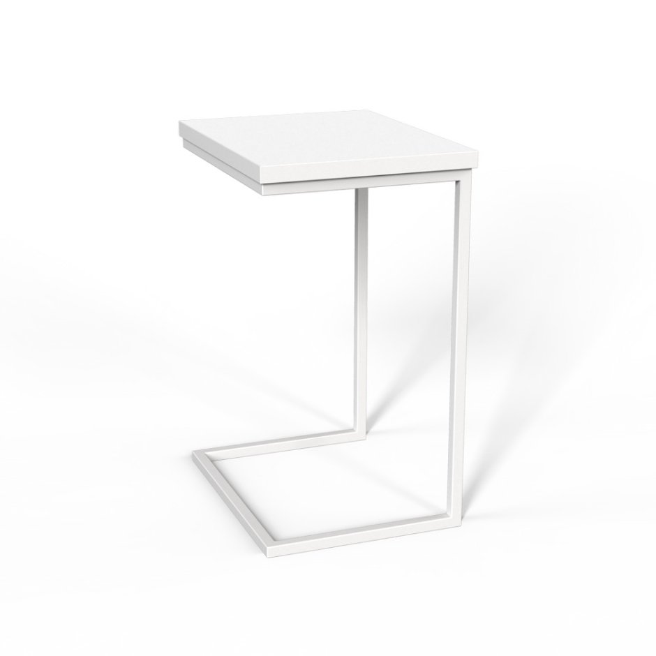 ЛИАТОРП придиванный столик, белый, стекло57x40 см