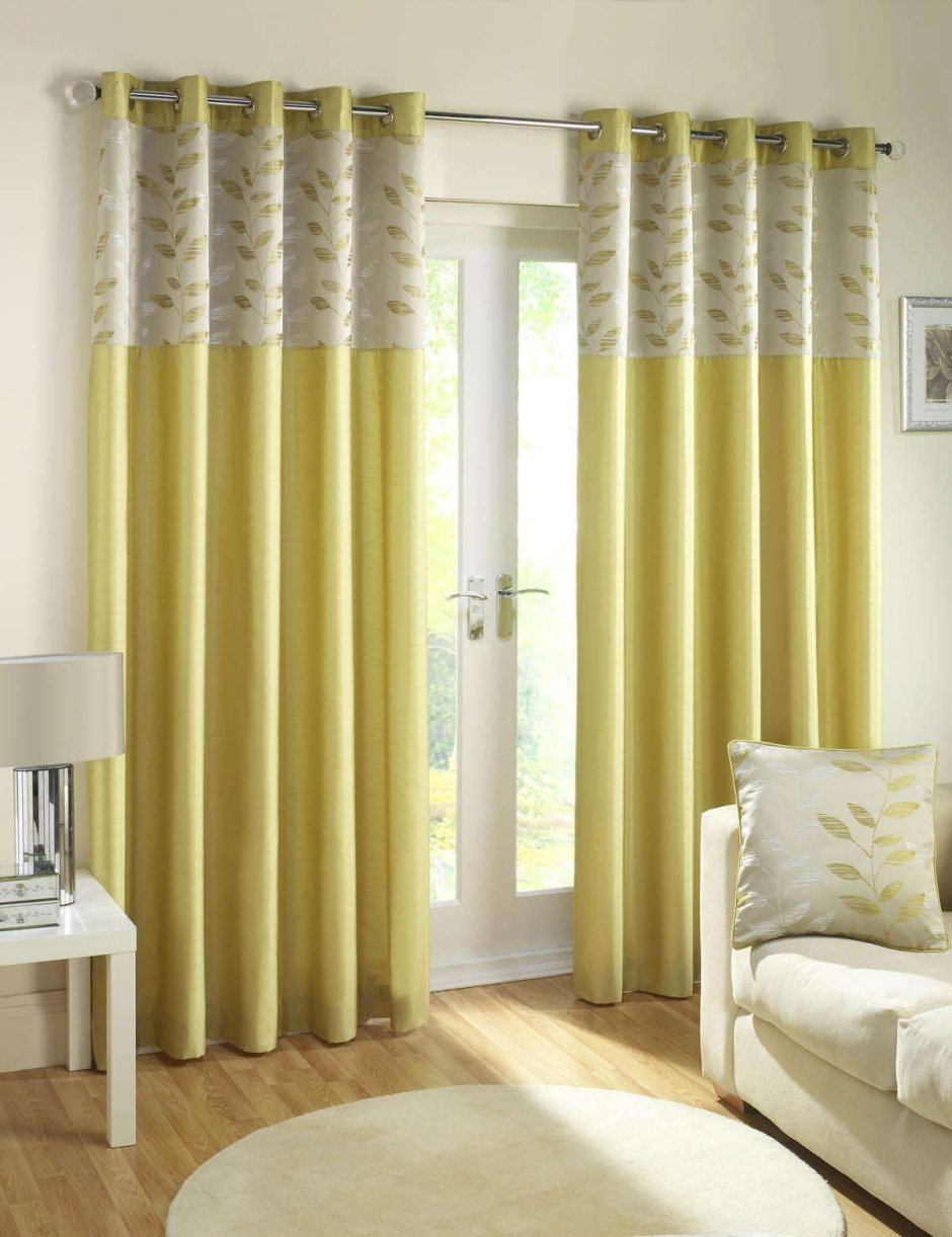 Шторы бежевые в гостиную