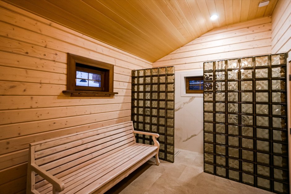 Моечная в бане из бруса