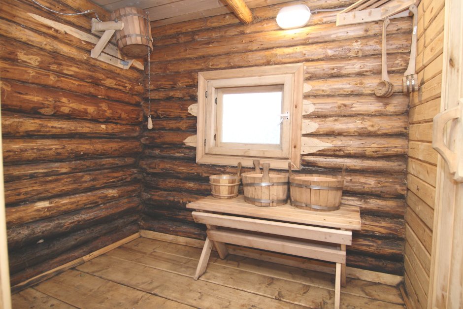 Моечная в срубовой бане
