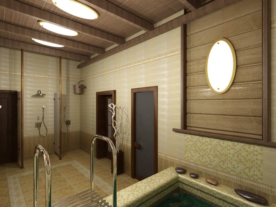 Моечная в бане интерьер