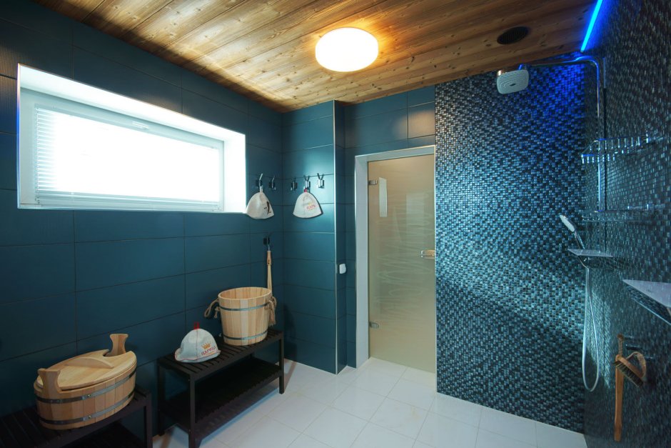 Сауна в средиземноморском стиле