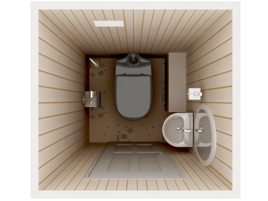 Модульный туалет конструкция