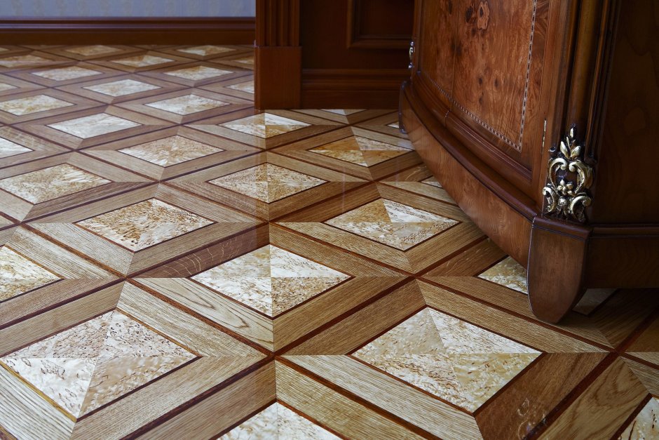 Художественный ламинат в интерьере