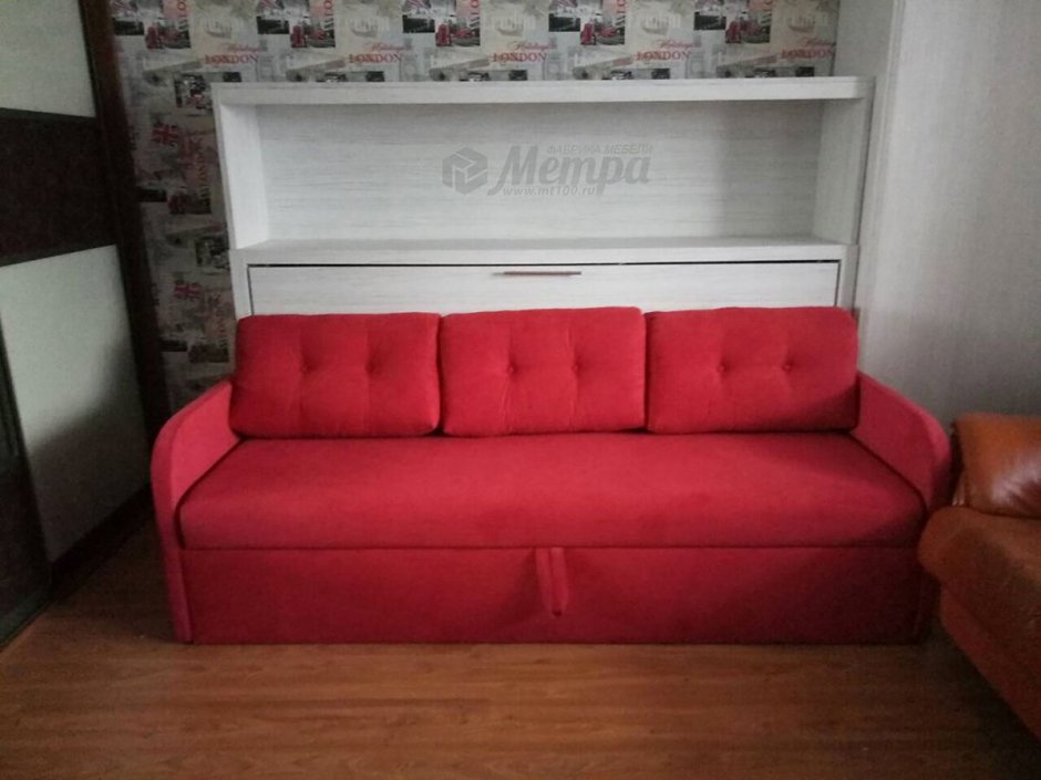 Горизонтальная кровать трансформер с диваном