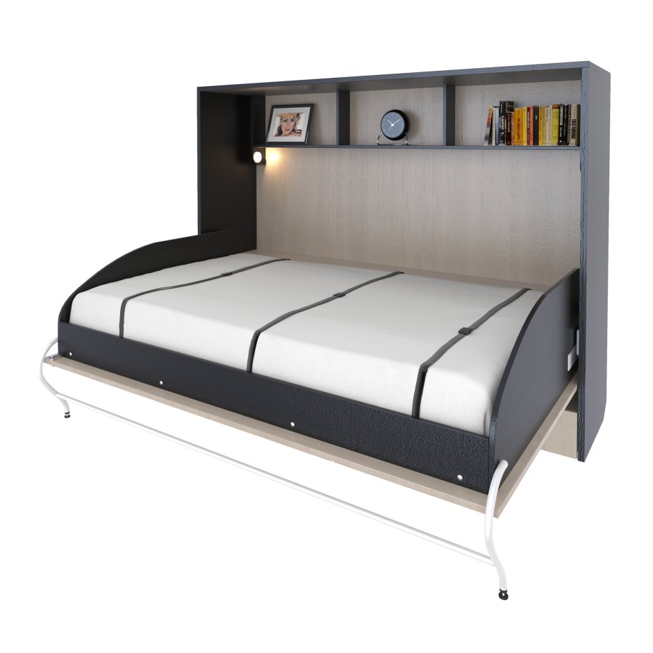 Шкаф-кровать трансформер горизонтальная полуторка