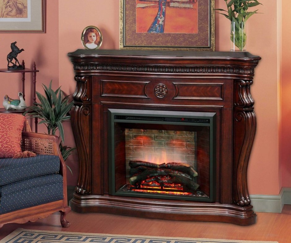 Электрический камин REALFLAME Barcelona 26 ao + Leeds 26 SD