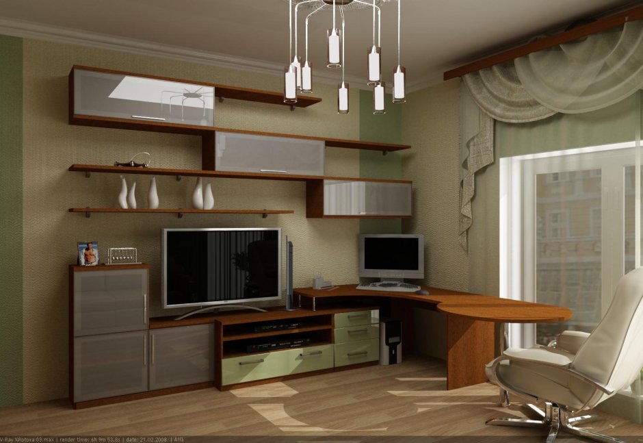 Зал с письменным столом