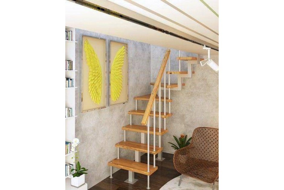 Модульная лестница Квадро 90