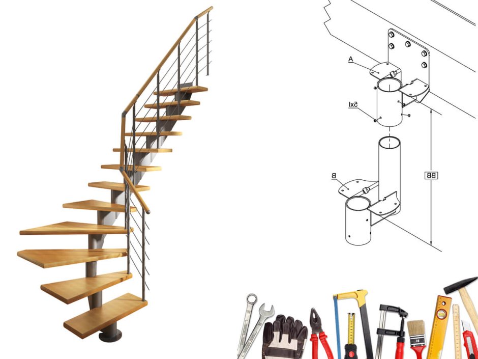 ДЛС 036 модульная лестница инструкция