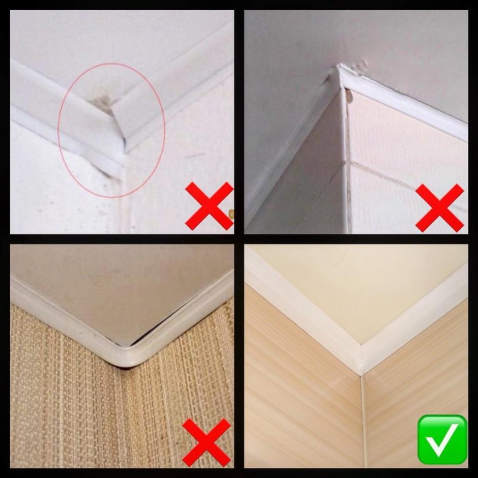 Натяжной потолок угол