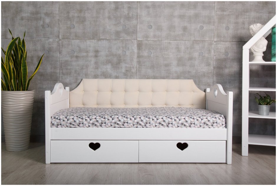 Подростковая кровать с каретной стяжкой