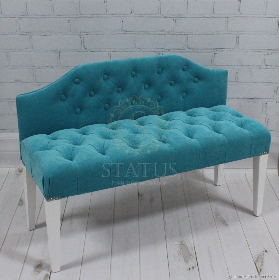 Банкетка со спинкой мягкая