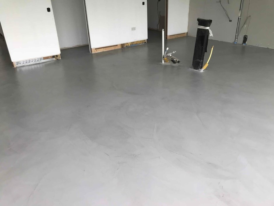 Пол пол микроцемент белый