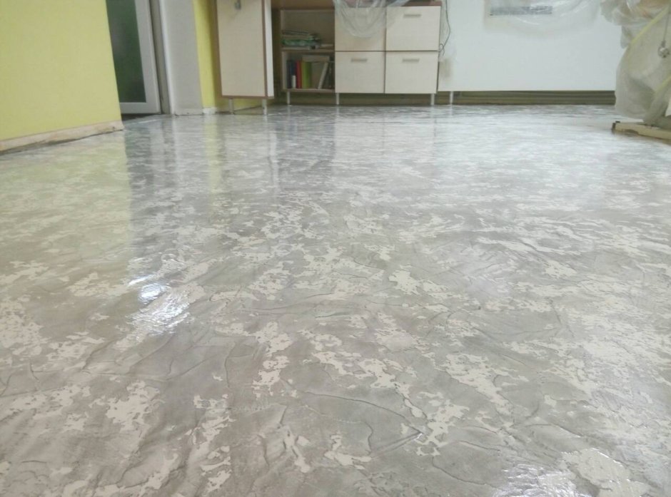 Наливной пол микроцемент