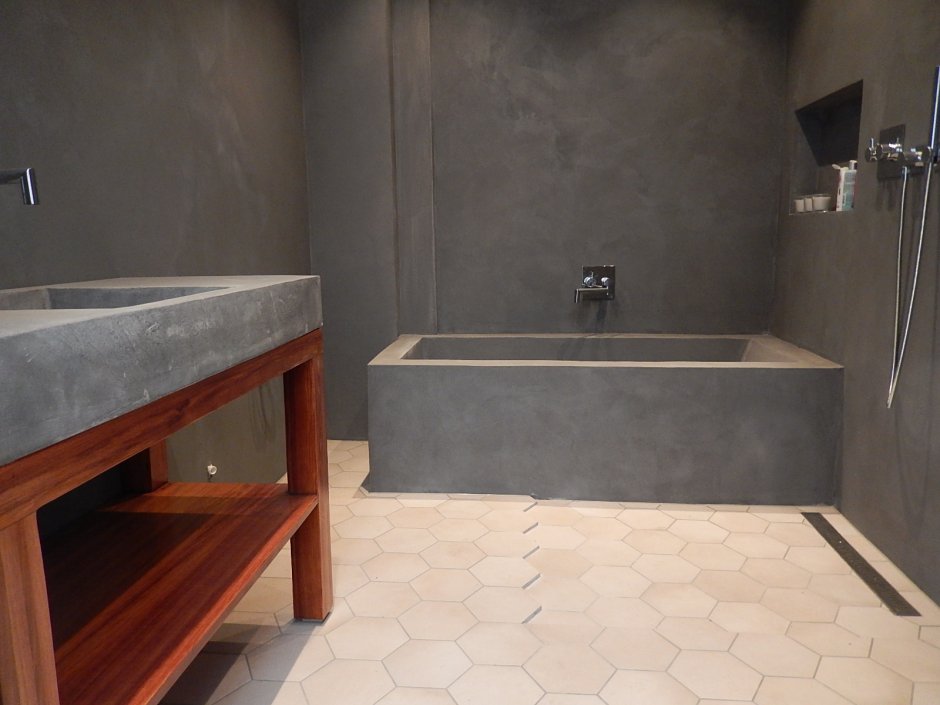 Раковина из микроцемента