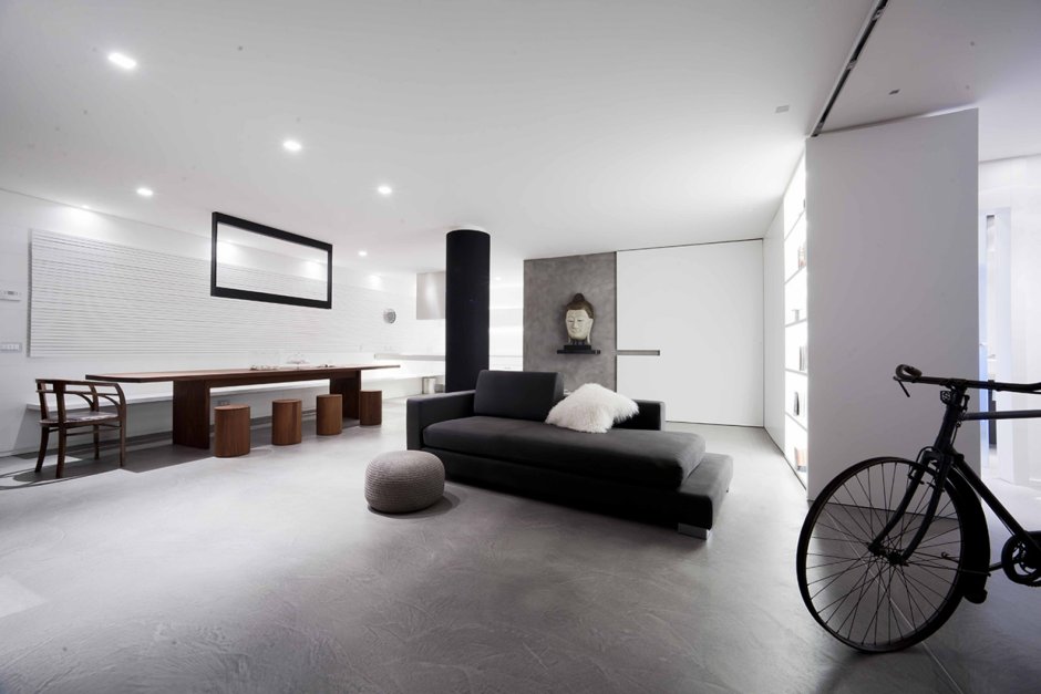 Микроцемент в интерьере квартиры