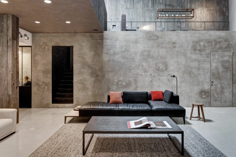 Микробетон в интерьере