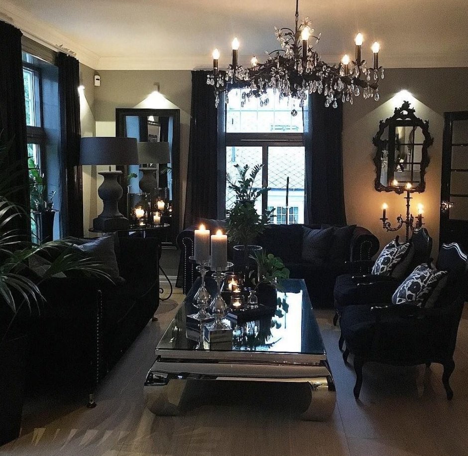 Гостиная в готическом стиле