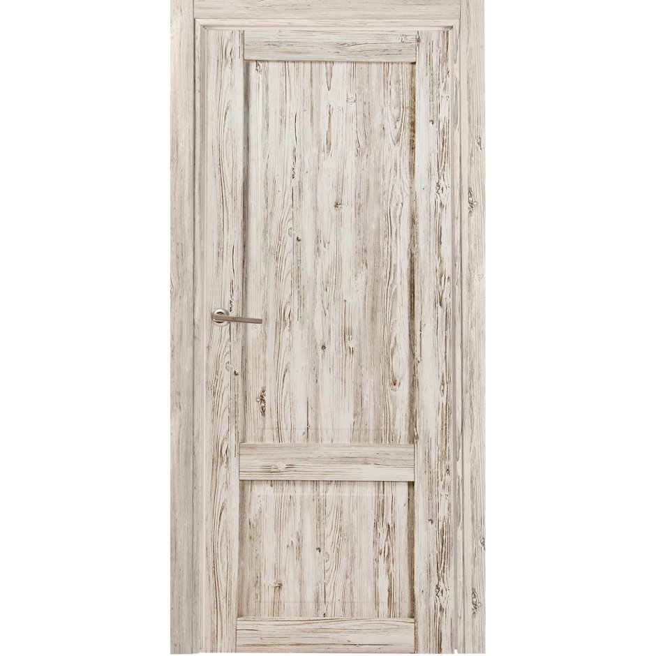 Дверь межкомнатная глухая рустик 60x200 см цвет Северная сосна