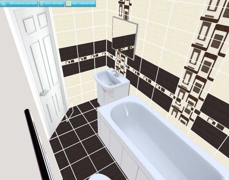 Горизонтальная раскладка плитки