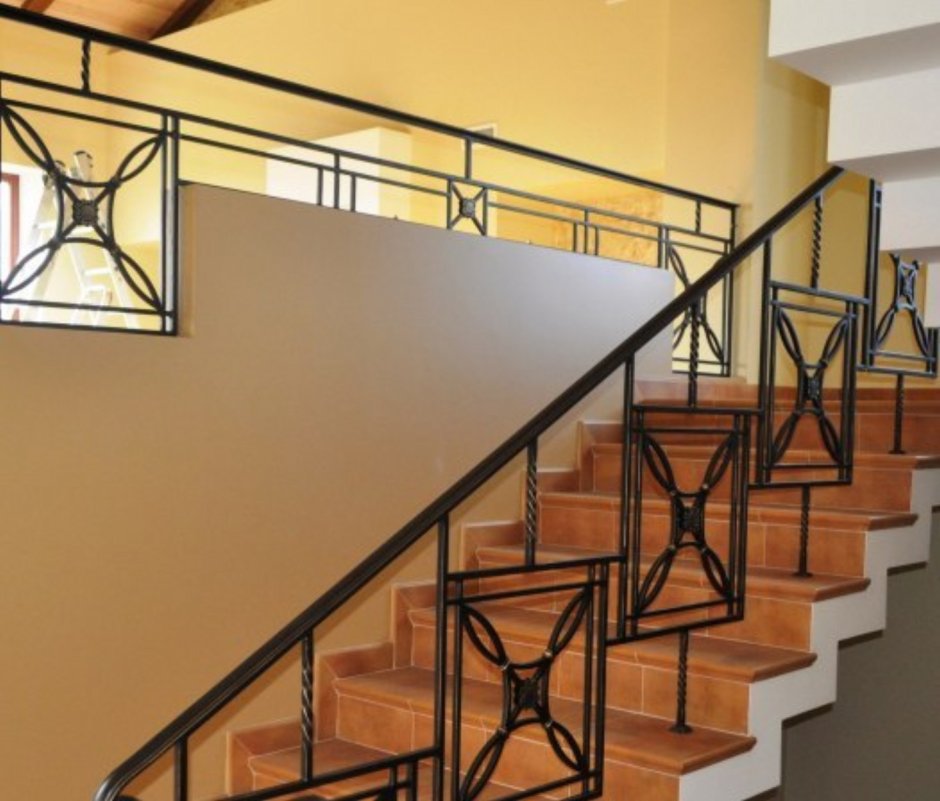 Сварные перила для лестницы
