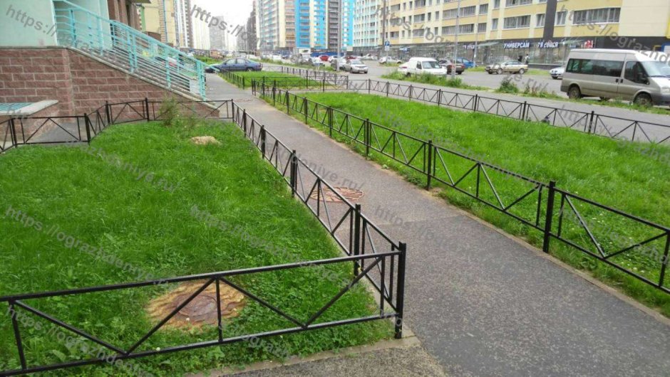 Ограждение газона