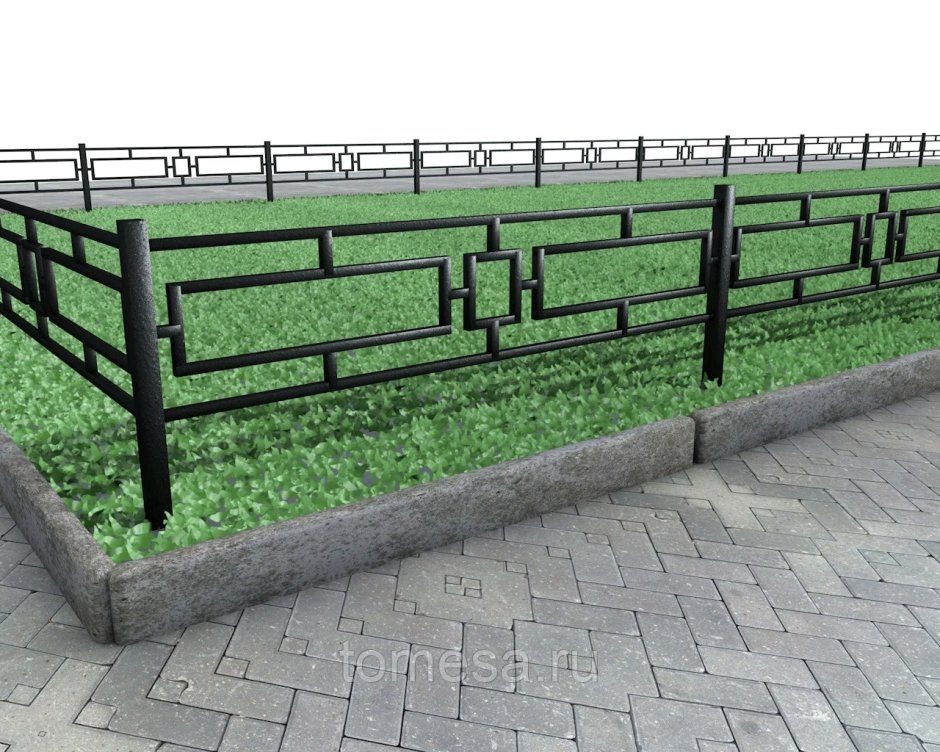 Металлическое ограждение рв01