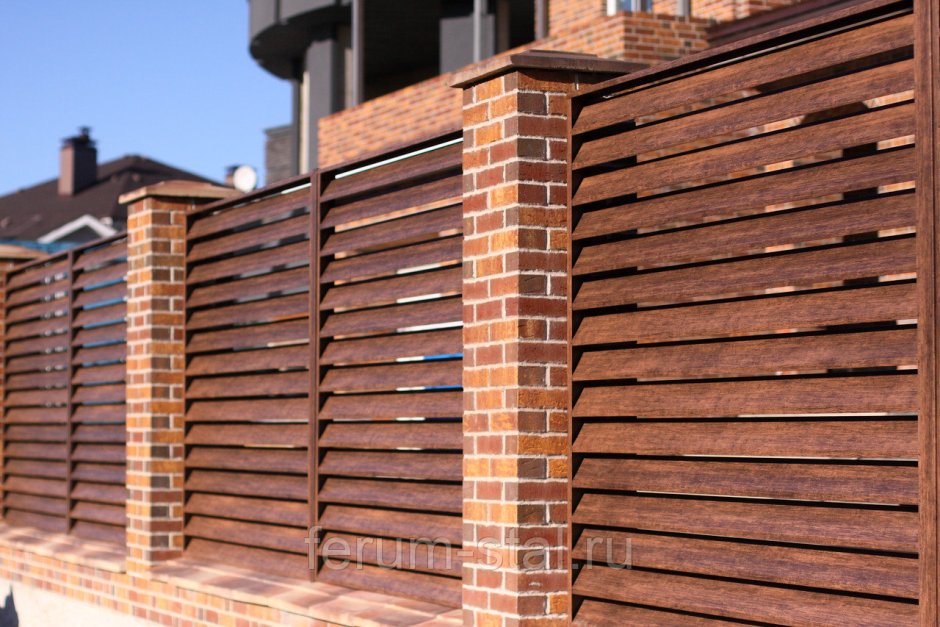 Забор жалюзи «ФС дубль 60»