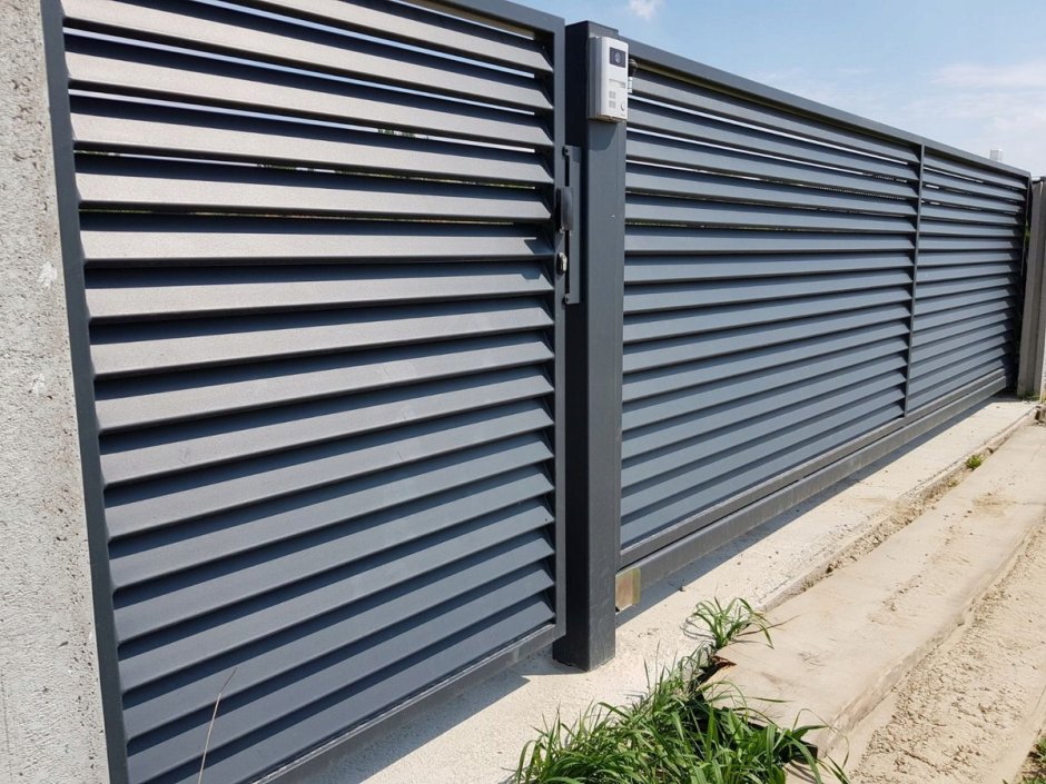 Ворота жалюзи Гранд лайн 8017