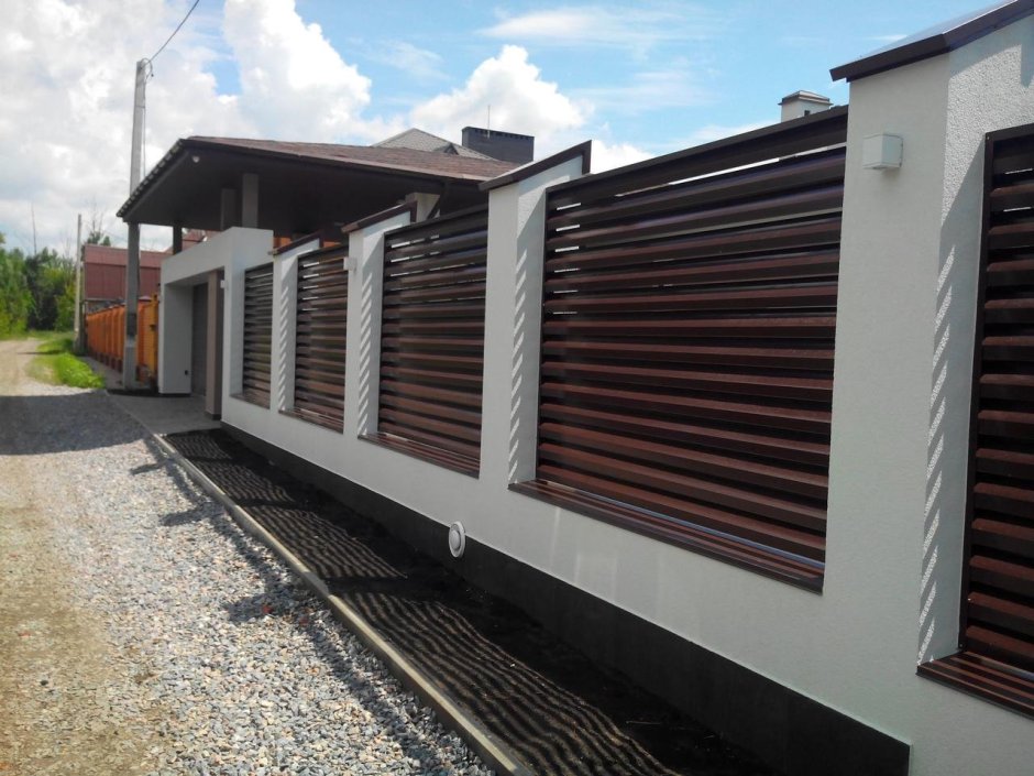 Ворота жалюзи для забора