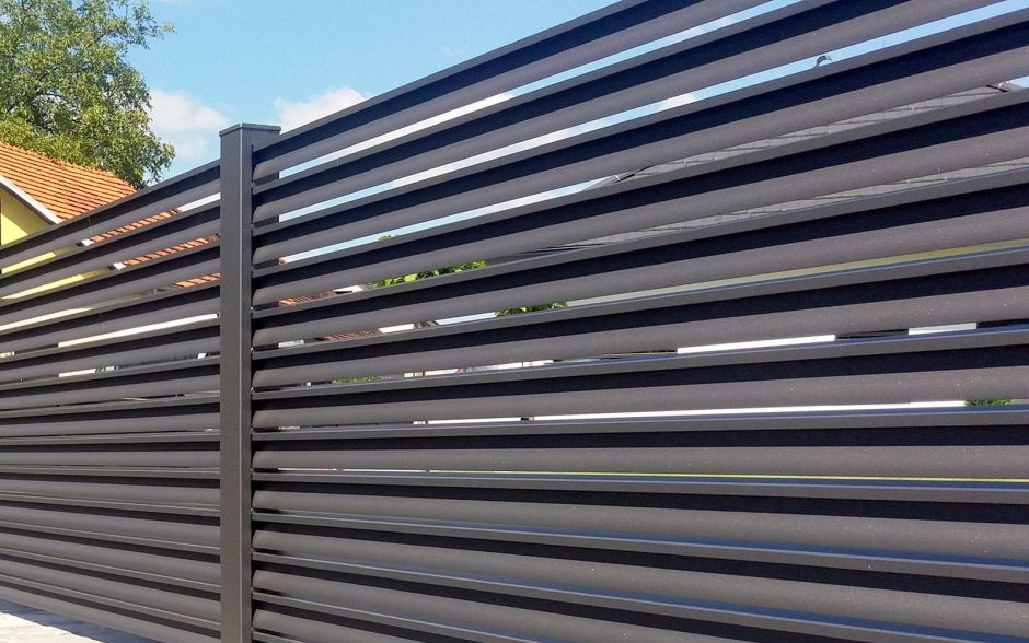 Забор жалюзи с просветом