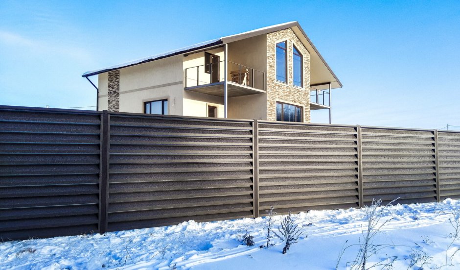 Забор жалюзи металлические Гранд лайн