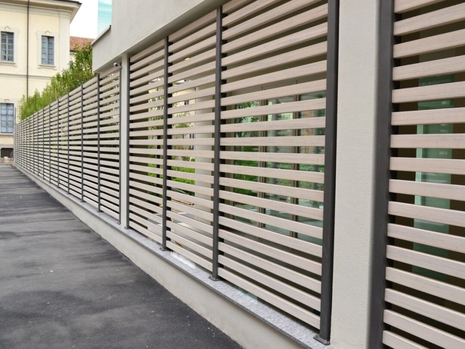 Забор еврожалюзи