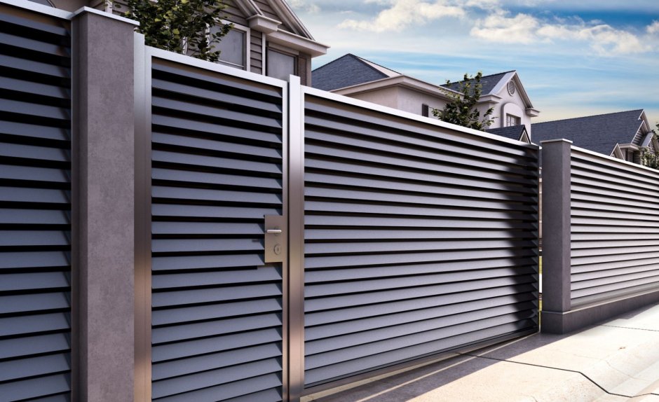 Забор жалюзи металлические Гранд лайн