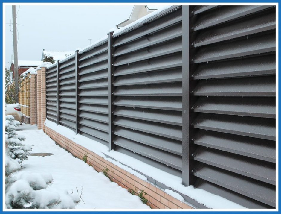 Забор ламели 7024