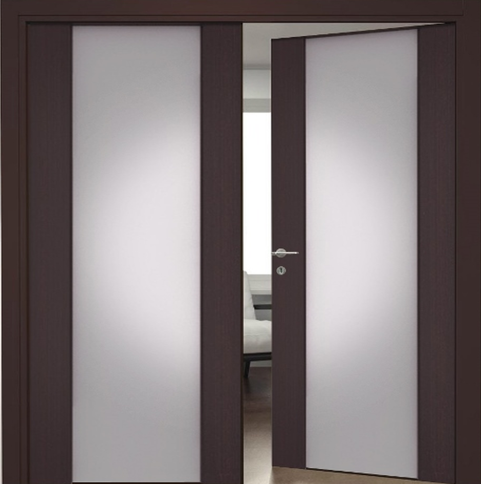 Узкие двустворчатые межкомнатные двери