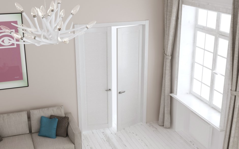 Сканди интерьер двери