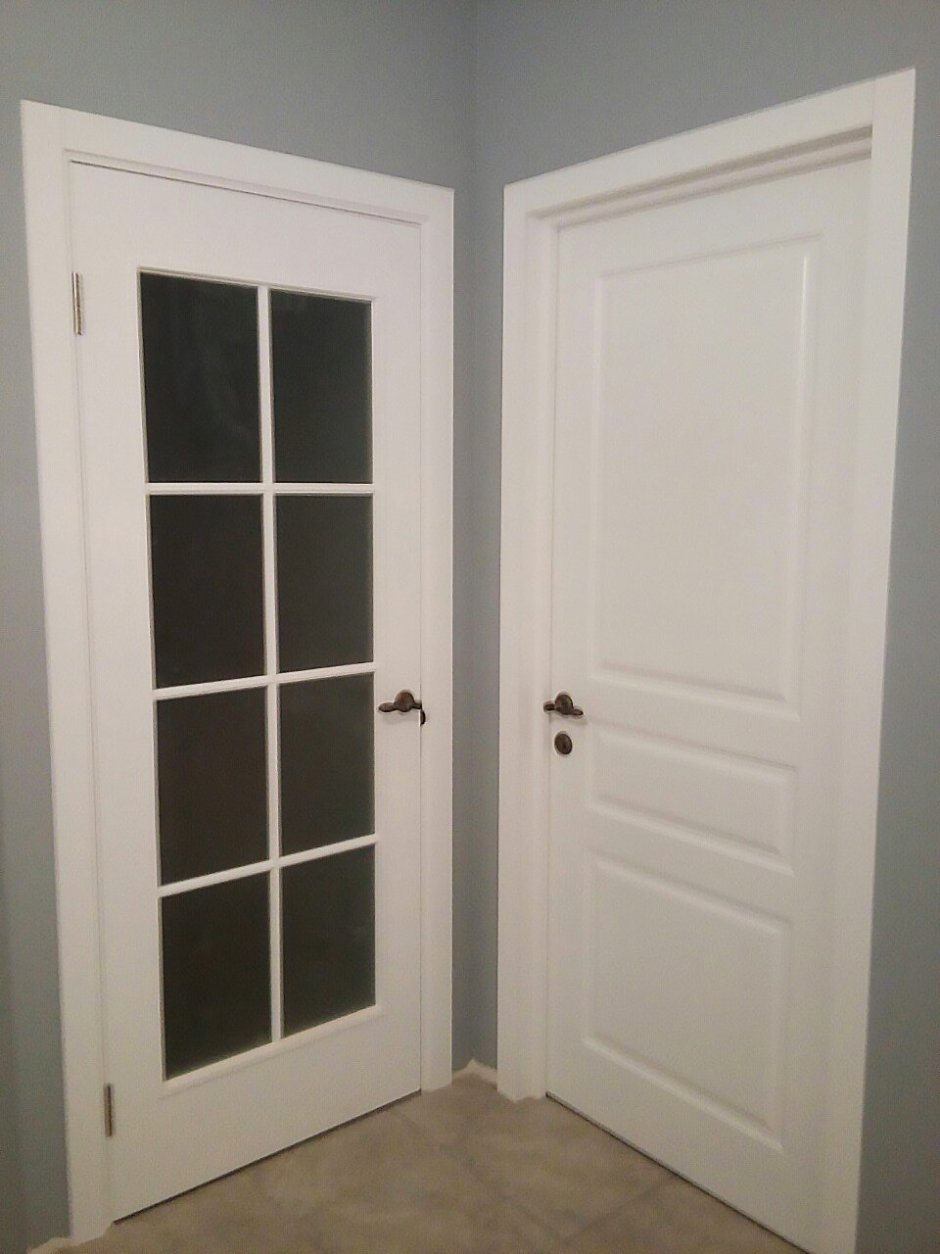 Дверь белая межкомнатная Скандинавский стиль