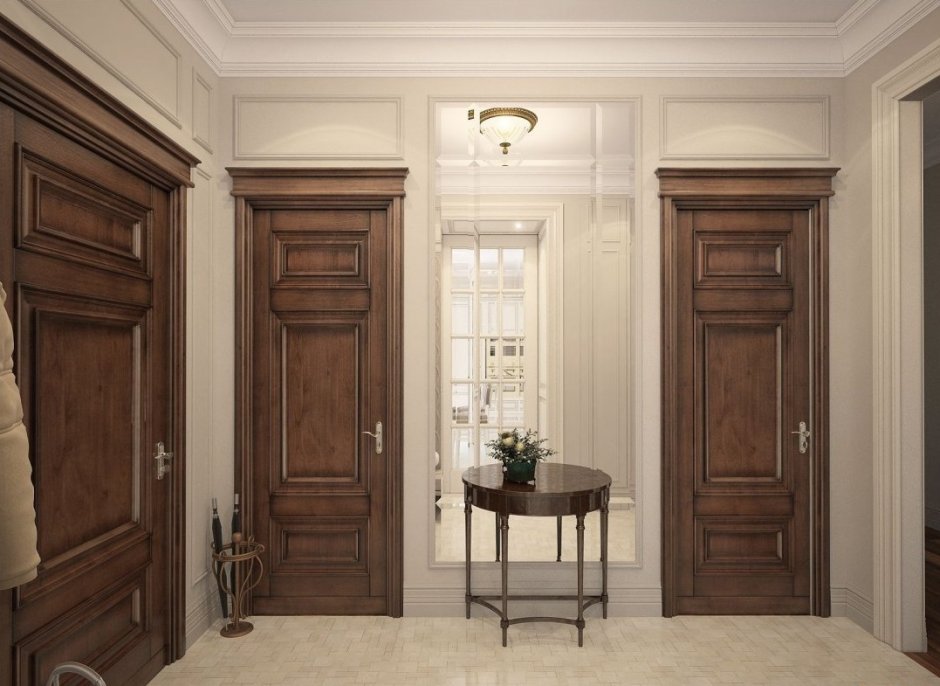 Деревянные двери в интерьере
